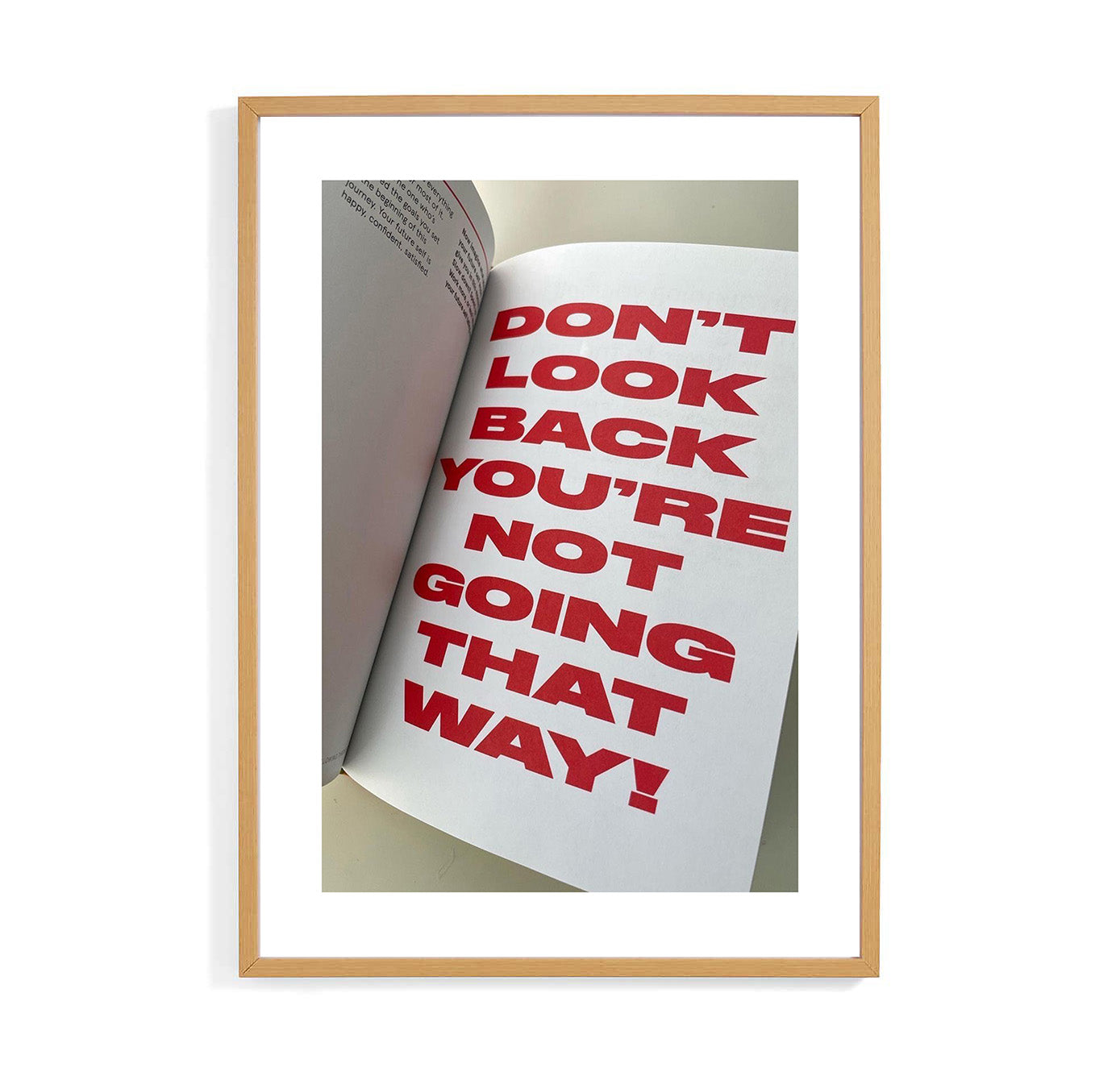 DON'T LOOK BACK