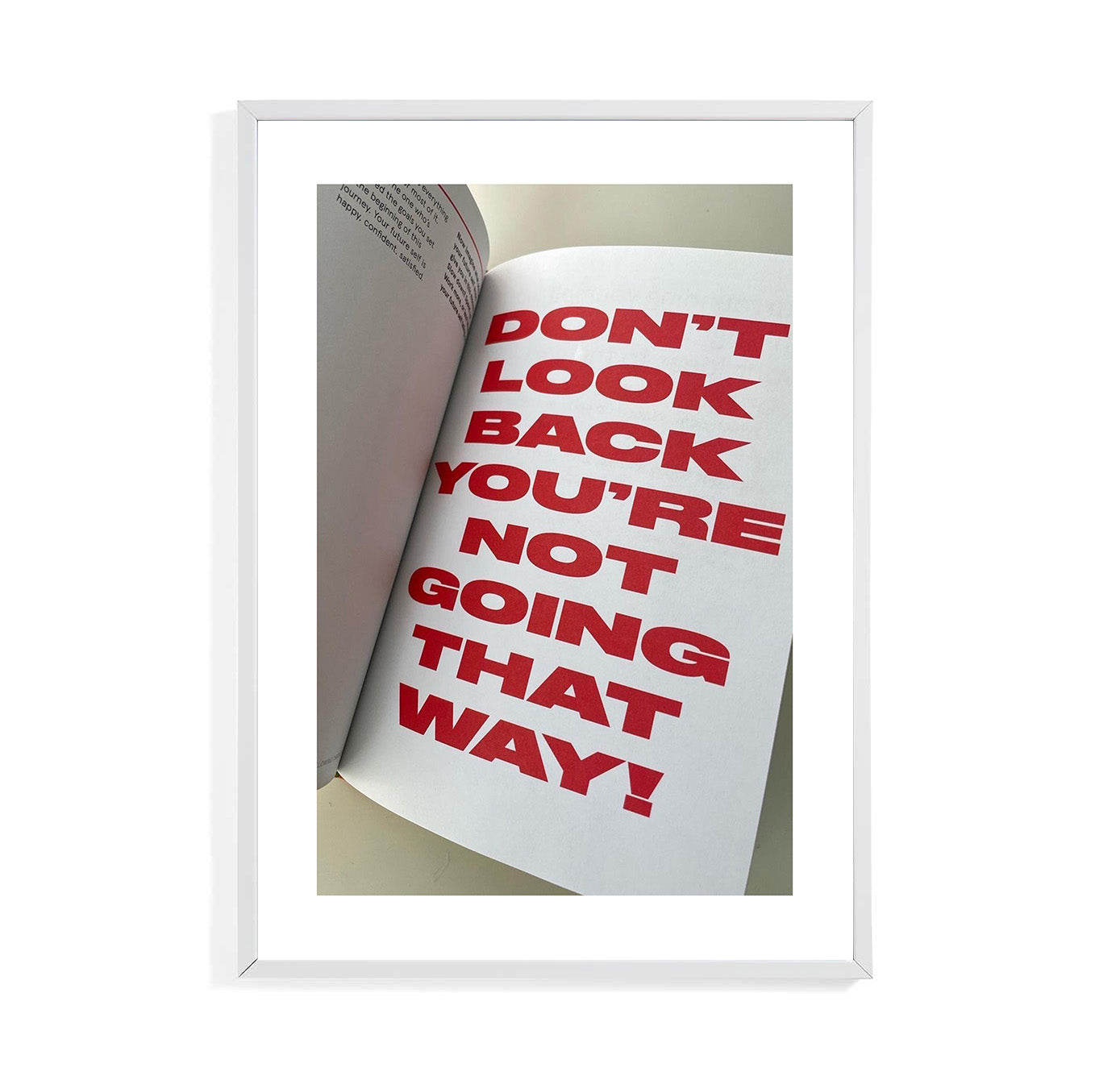 DON'T LOOK BACK